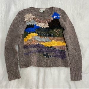Anthropologie Hand Knitted Sweater